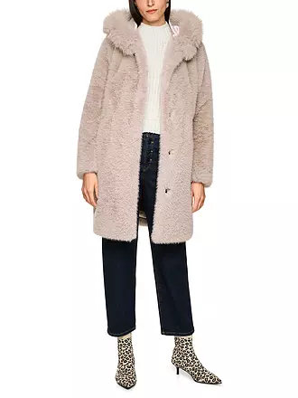 MARC CAIN | Manteau en fausse fourrure | creme